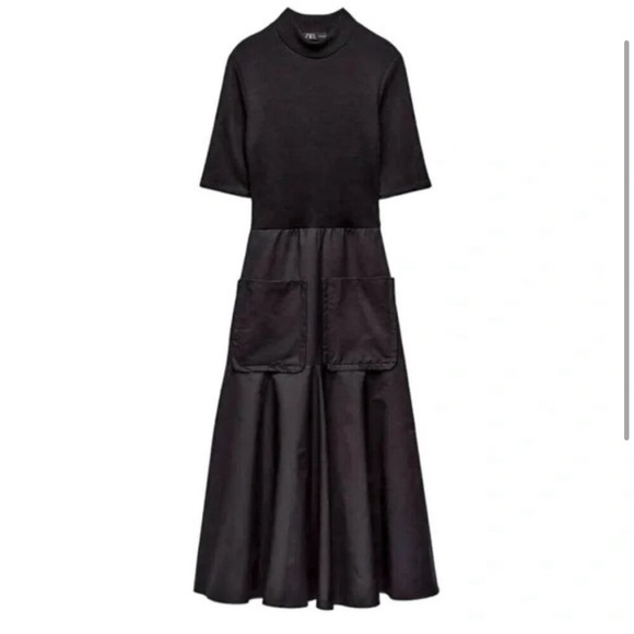 Zara mixed media dress - Picture 2 of 7